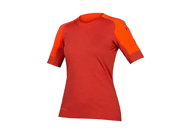 Endura GV500 S/S Damen Kurzarmshirt cayenne