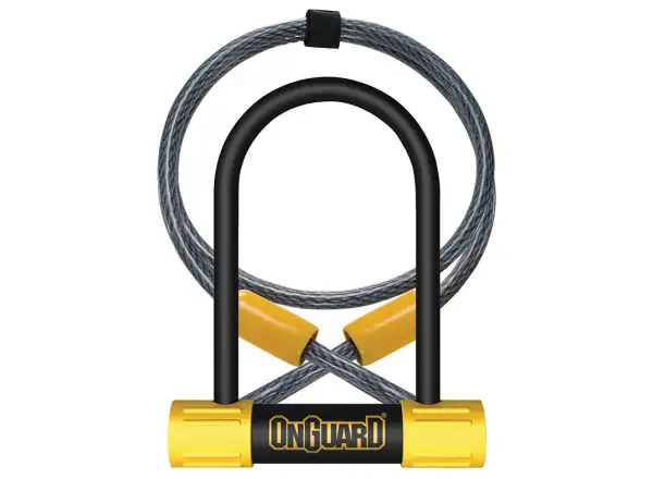 ONGUARD Bulldog Hufeisenschloss 90x140x13 mm + Kabel 1200x10 mm