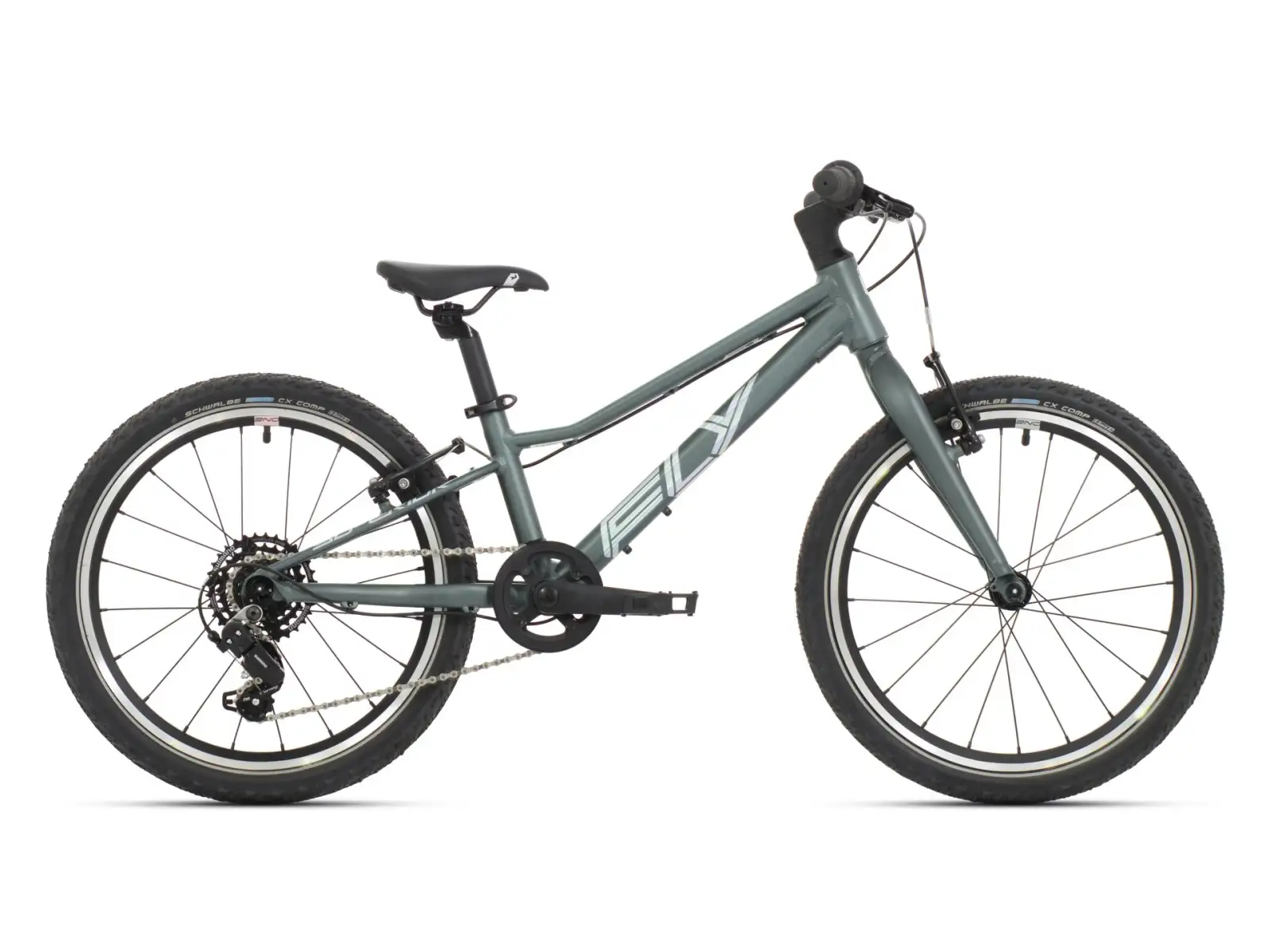 Superior F.L.Y. 20 VB Matte Trooper Green/Hologram Chrome Kinder-Mountainbike