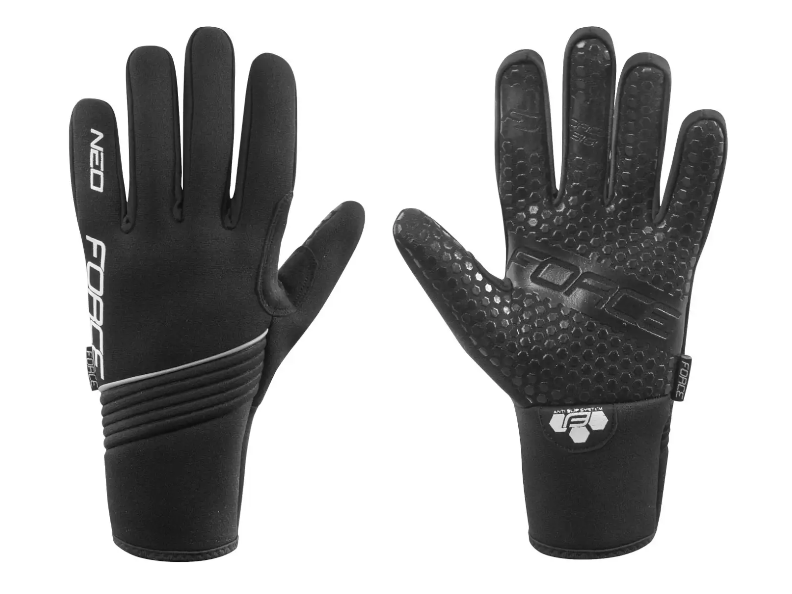 Force Neo Winterhandschuhe aus Neopren in Schwarz