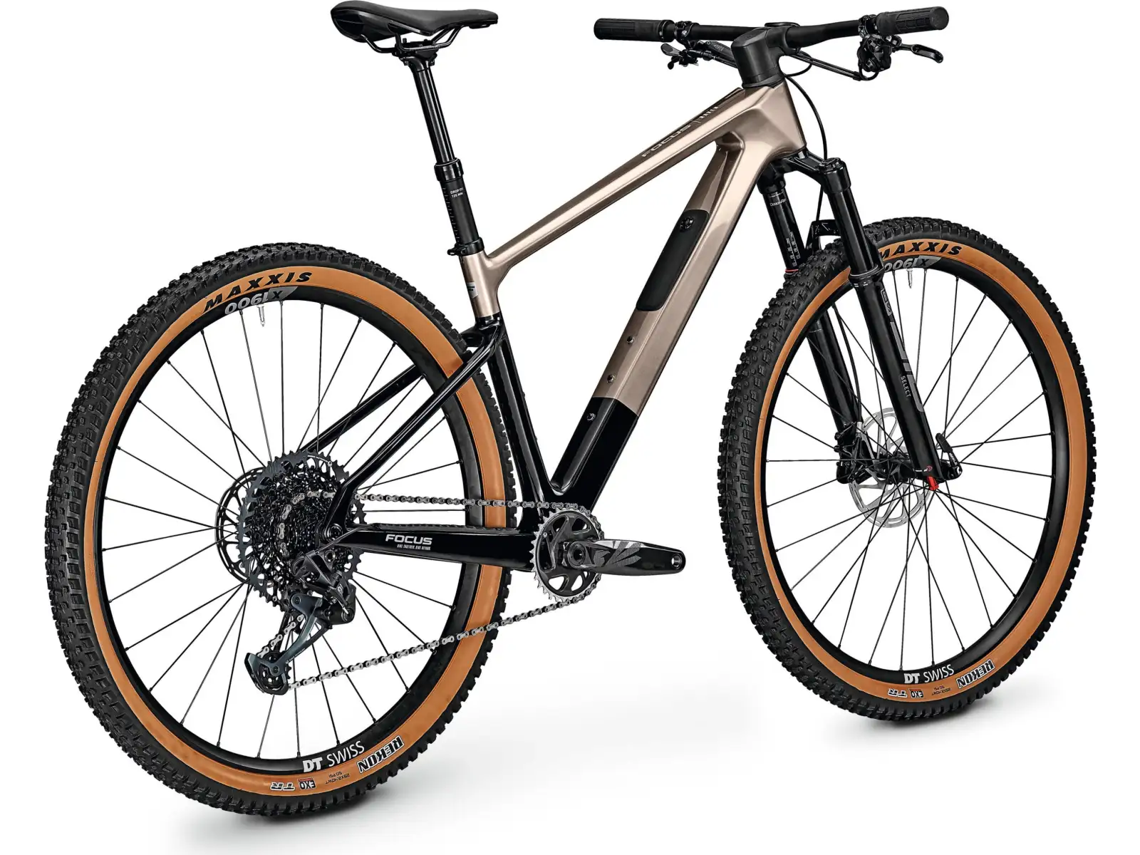 Focus Raven 8.9 DI 29" Mountainbike Silber Glänzend / Carbon Roh Glänzend