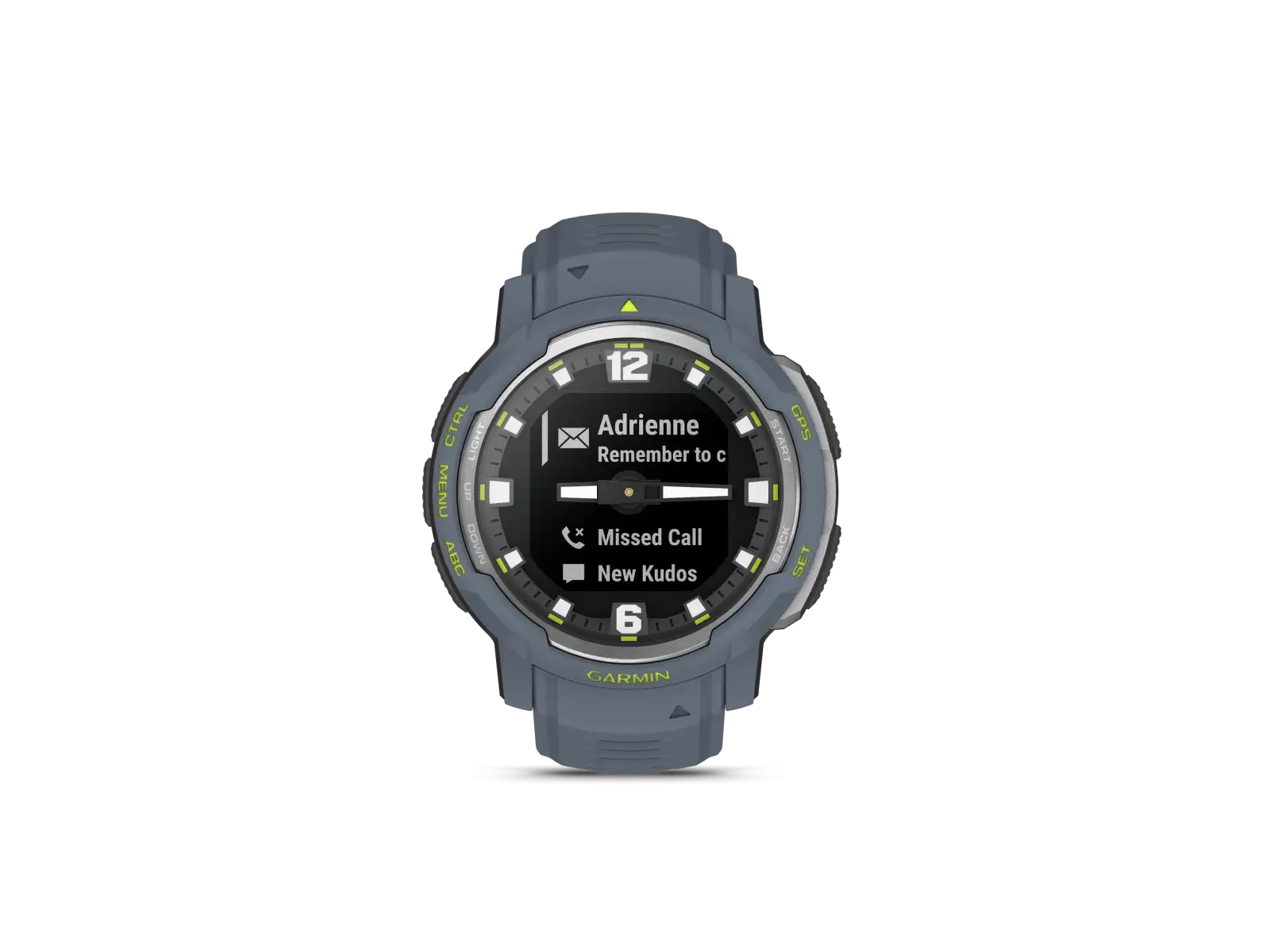 Garmin Instinct Crossover Standard Edition Smartwatch Blue Granite