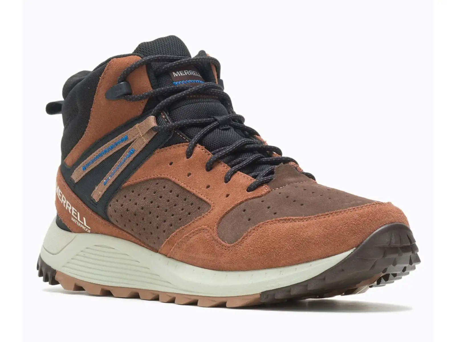 Merrell Wildwood Sneaker Boot MID WP Herren-Wanderstiefel Brackenfarbe