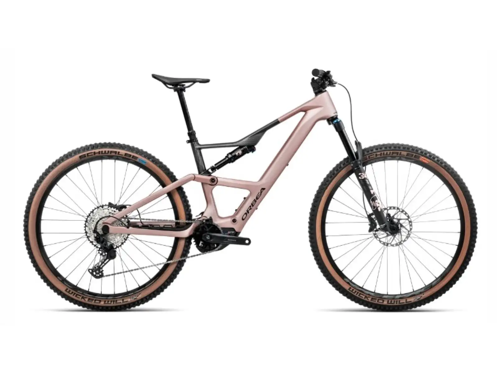 Orbea RISE SL M20 vollgefedertes leichtes E-Bike Schwarz-Rosa