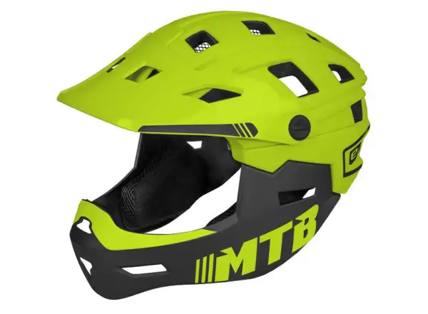 Etape Scudo Kinderhelm limette/schwarz matt