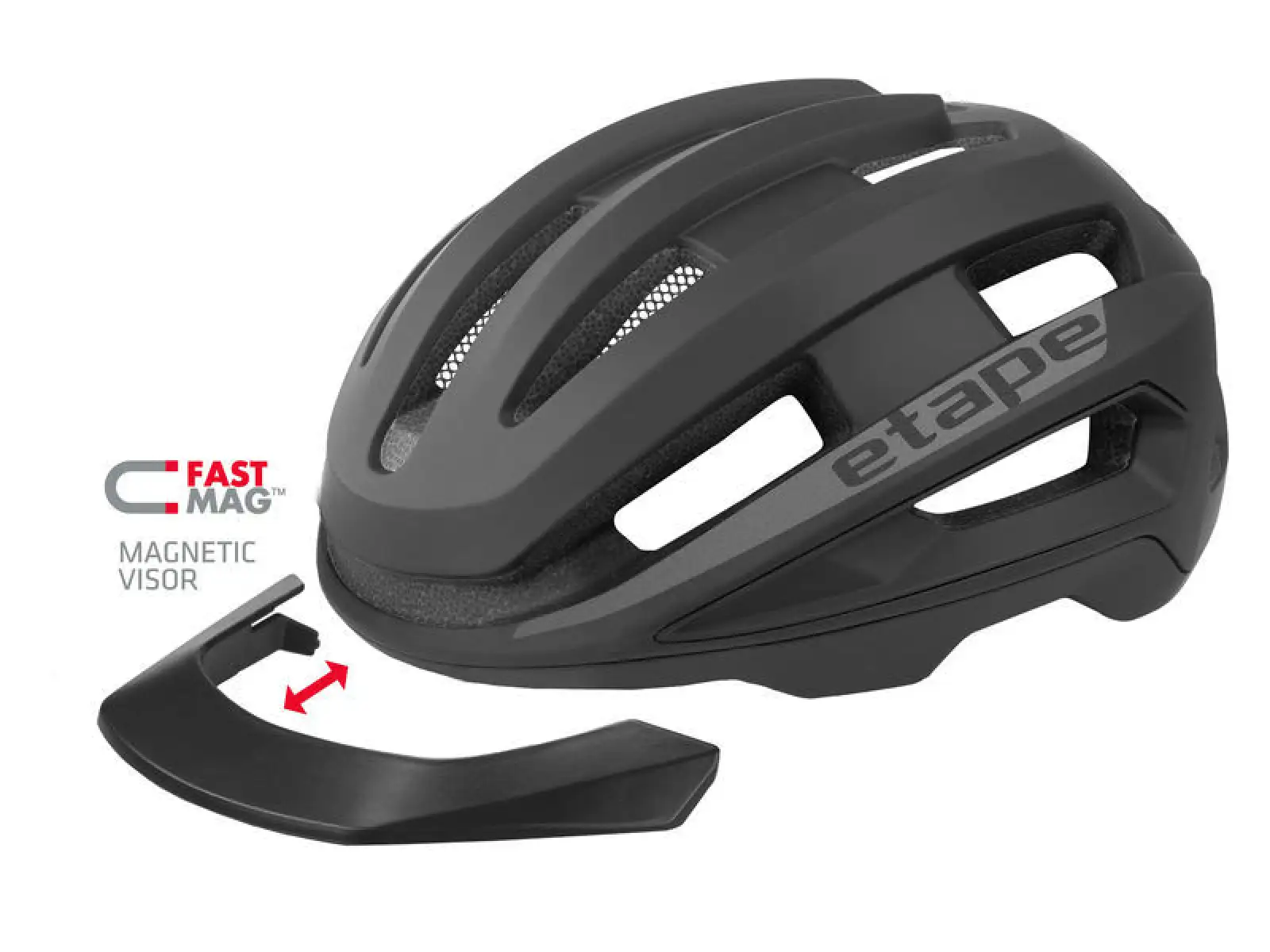 Etape Take Off Helm schwarz matt
