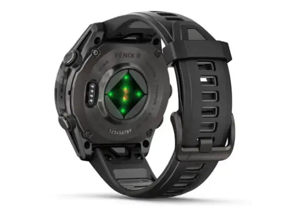 Garmin fenix 8 - 43 mm AMOLED Sapphire Smartwatches Carbon titanium Black/Pebble grey