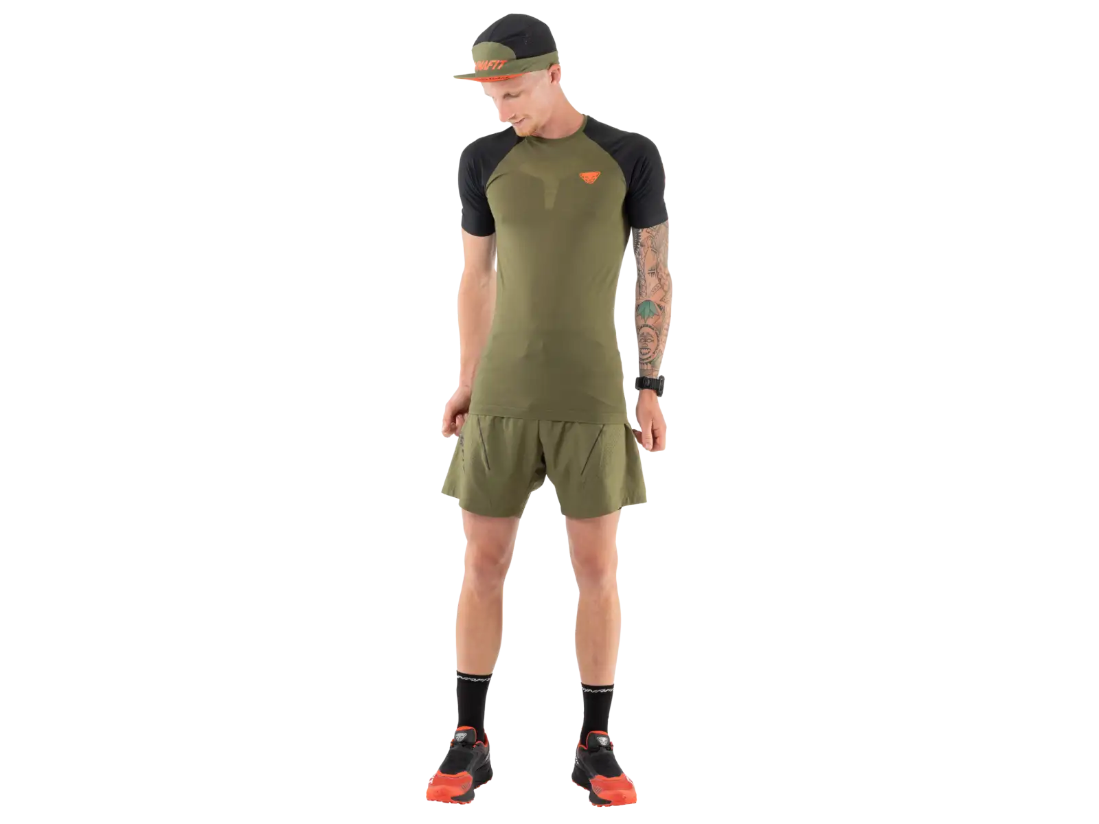 Dynafit Ultra S-Tech Herren T-Shirt mit kurzen Ärmeln in Winter Moss