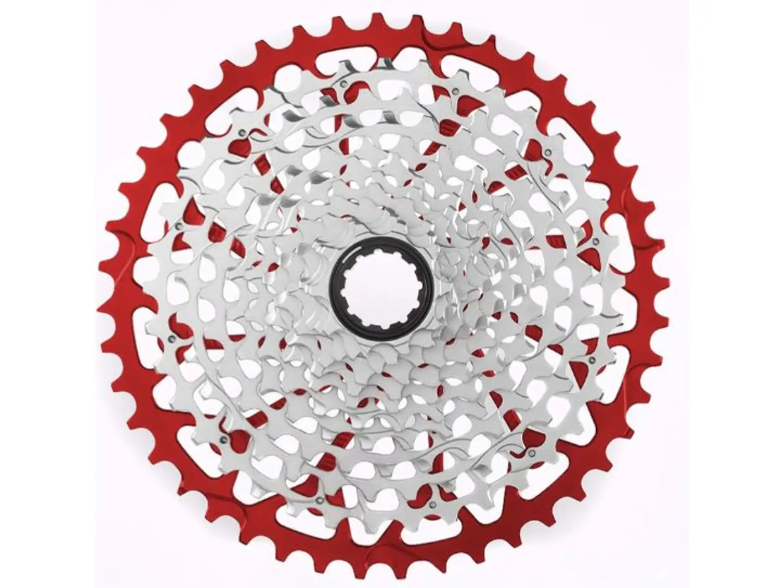Garbaruk 12-Gang Gravel Kassette mit 10-44 Zähnen. Sram XD in Rot.