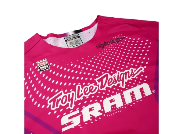Troy Lee Designs x SRAM Sprint Ultra Herren Langarmtrikot Radioscape Fuchsia