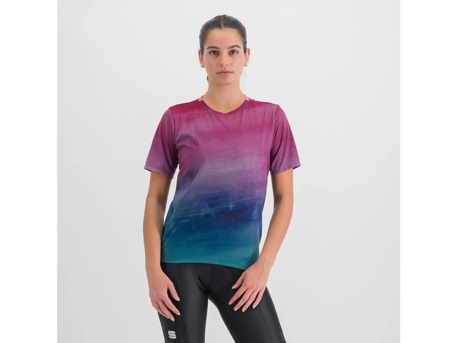 Sportful Flow Giara Damen Kurzarmshirt berry blue pink