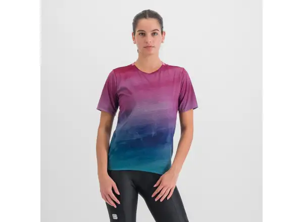 Sportful Flow Giara Damen Kurzarmshirt berry blue pink