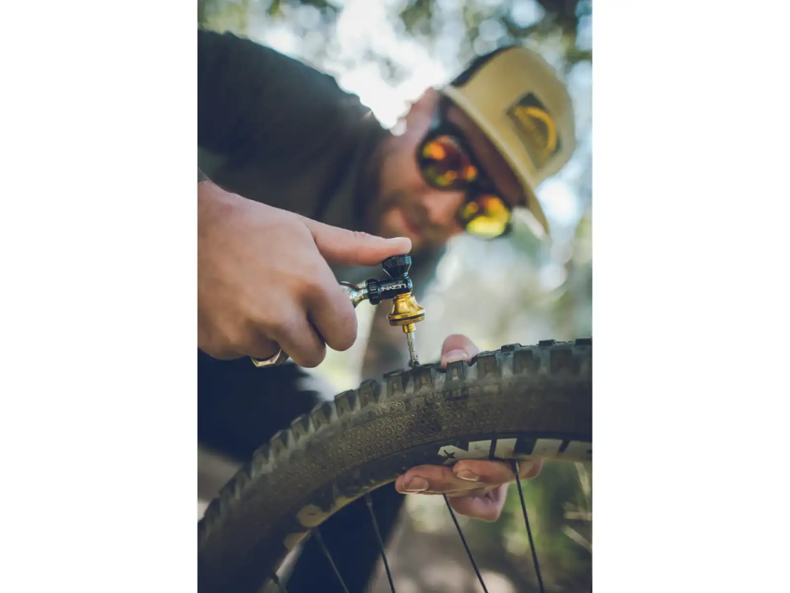Lezyne Tubeless CO2 Blaster ohne CO2 Reparaturset für Schlauchlosreifen.