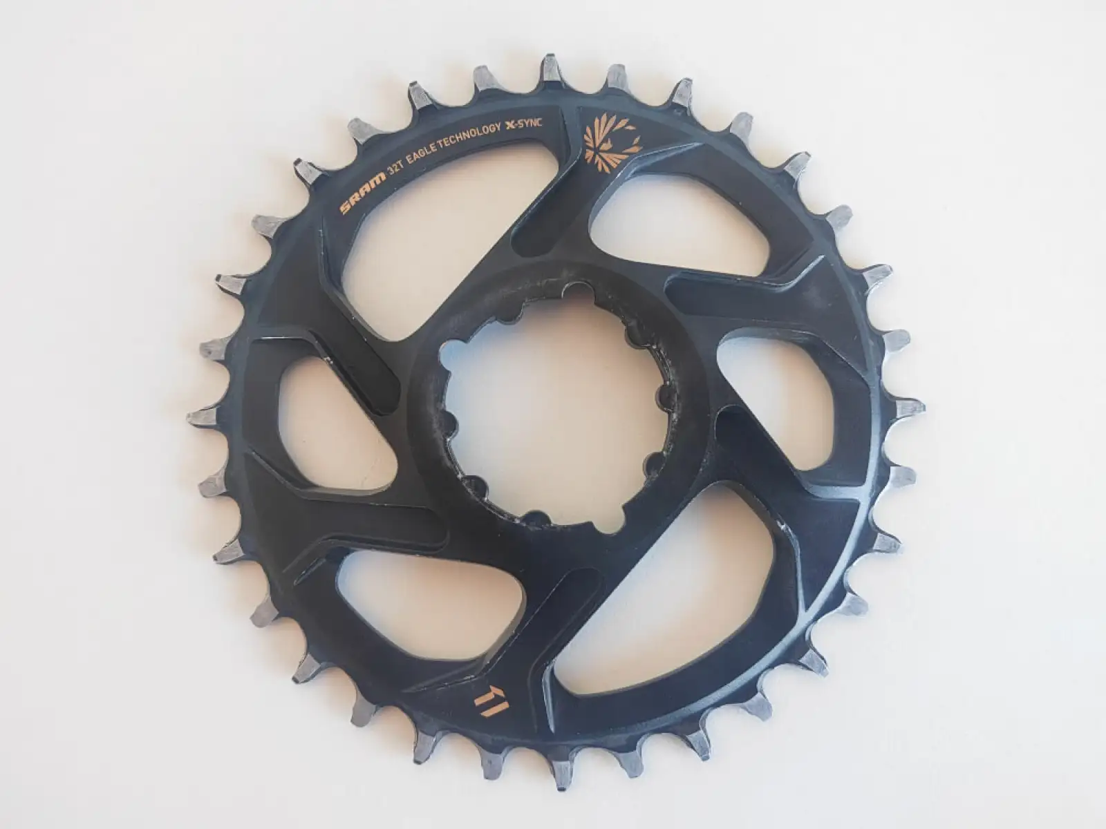 Sram Eagle X-Sync Direct Mount Kettenblatt 6 mm Offset Boost 12-fach 32 Zähne Gold VERIFIZIERT