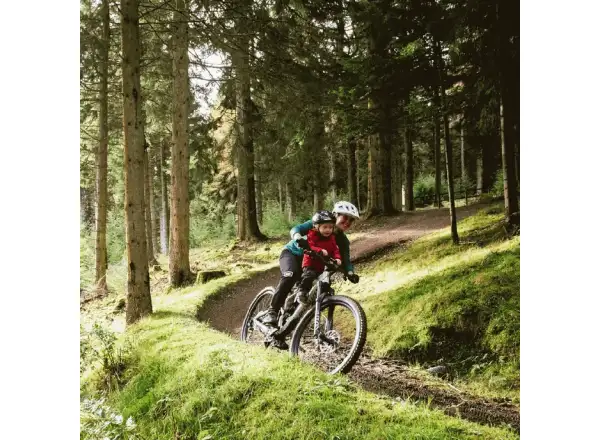 Kids Ride Shotgun MTB Sitz und Lenker am Rahmen schwarz
