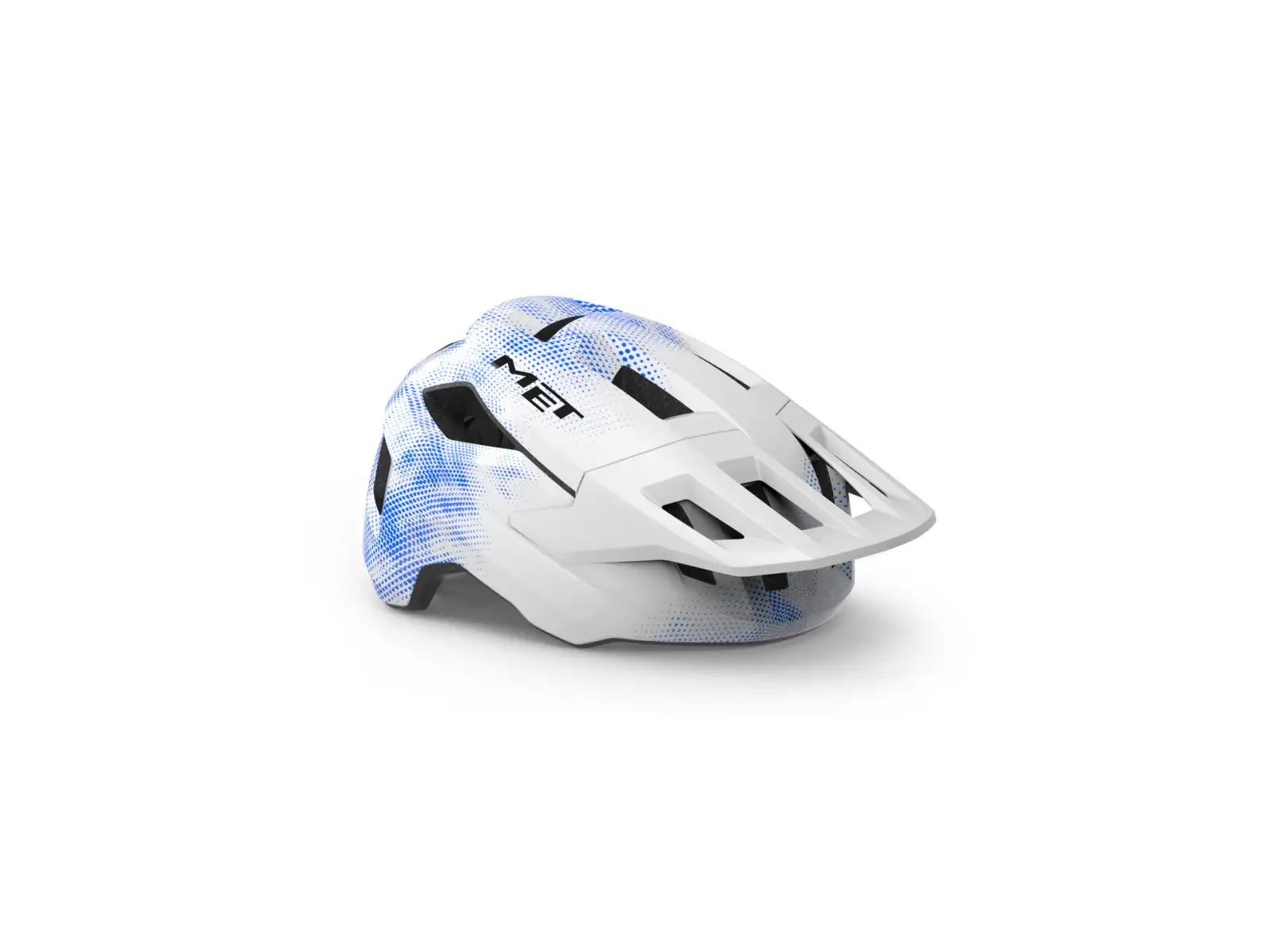 MET Shelter Youth Kinderhelm White Blue