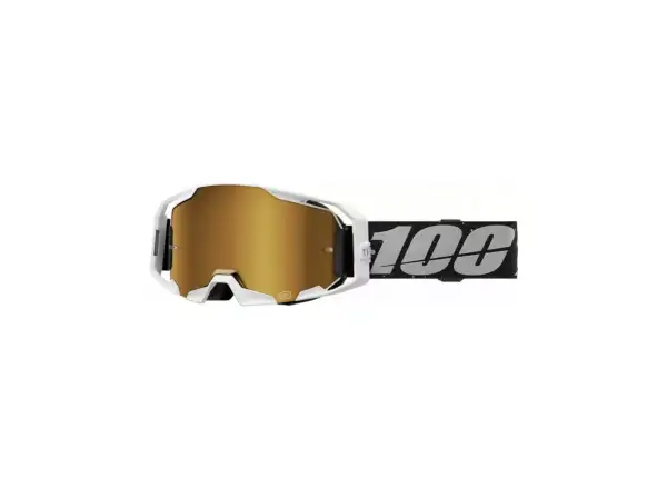 100% Armatic Goggle RapidRacer MTB Brille Mirror True Gold Lens