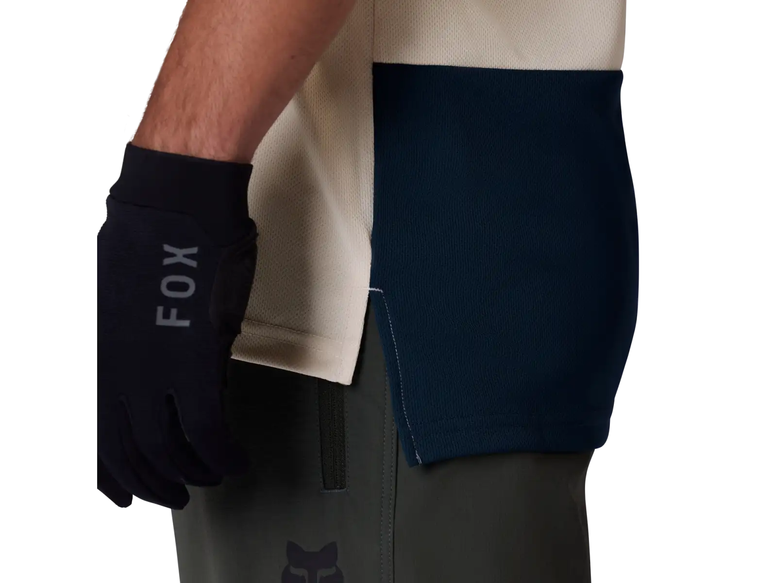 Fox Ranger Herrentrikot Kurzarm Wordmark Chalk