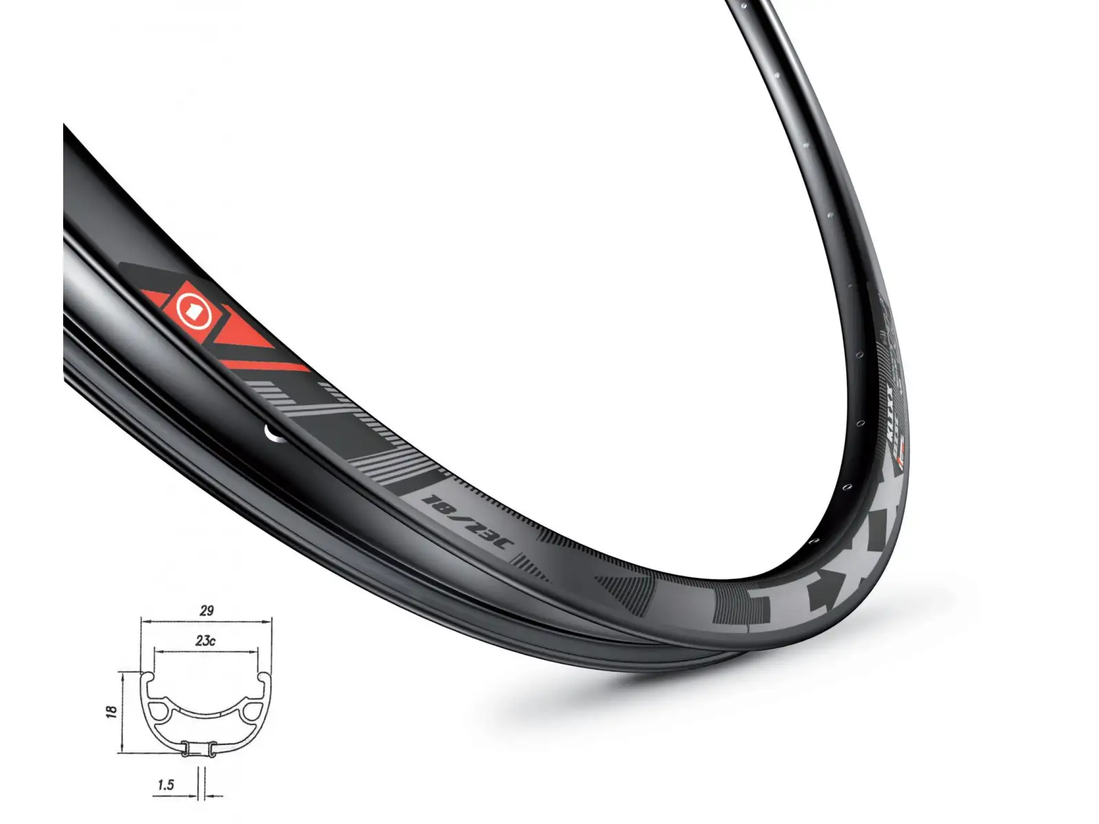 Mach 1 Klixx Disc 27,5" MTB Felge 32 Löcher schwarz