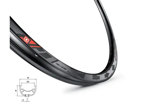 Mach 1 Klixx Disc 27,5" MTB Felge 32 Löcher schwarz