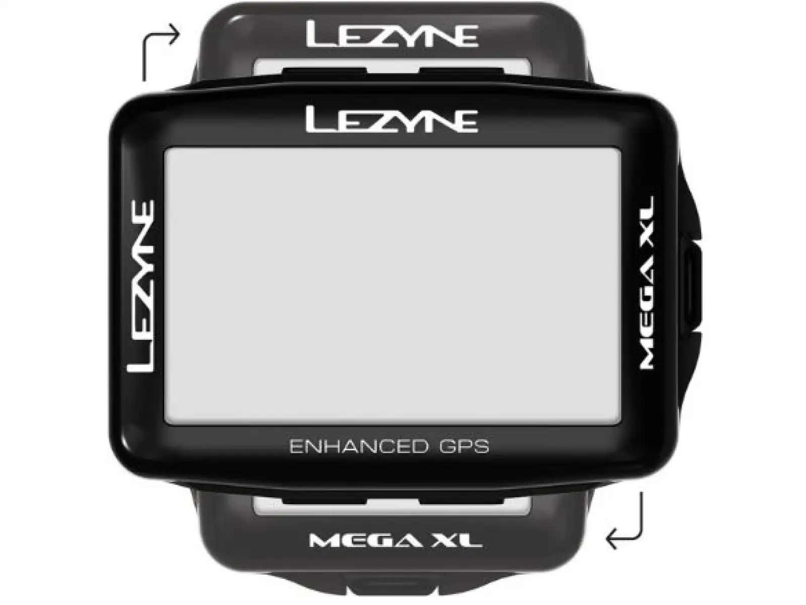 Lezyne Mega XL GPS Navigation in Schwarz.