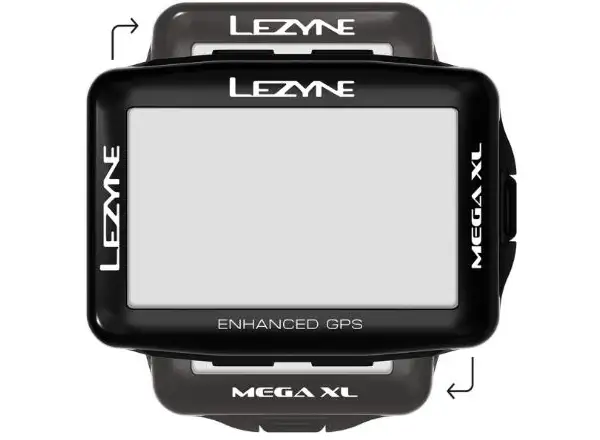 Lezyne Mega XL GPS Navigation in Schwarz.