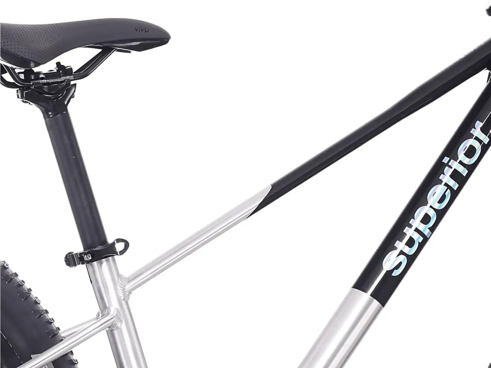 Superior TEAM 27.3 Kinderfahrrad Gloss Brushed Alu / Rainbow Black