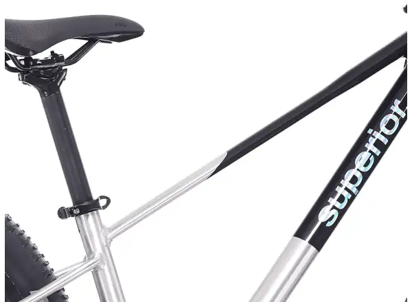 Superior TEAM 27.3 Kinderfahrrad Gloss Brushed Alu / Rainbow Black