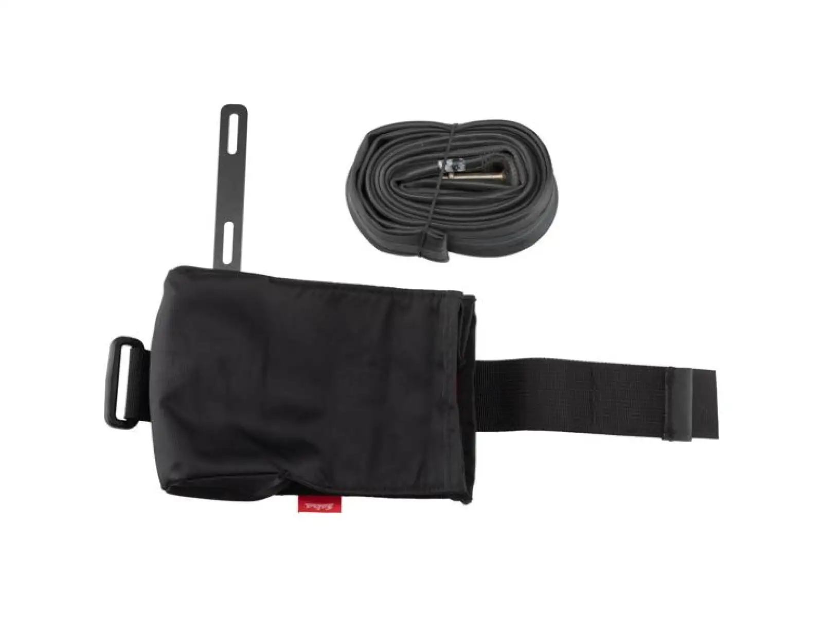 Salsa Anything Halter Bag mit Riemen und Montage unter dem Korb.