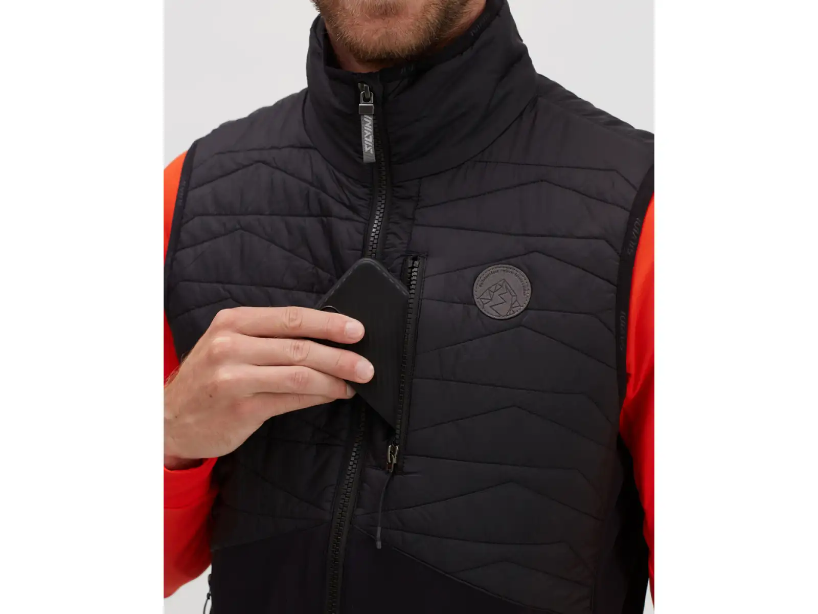 Silvini Grotte Herren gefütterte Weste black/cloud