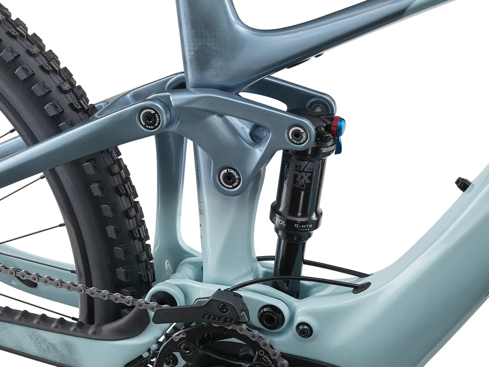 Liv Intrigue X Advanced E+ Elite 2 vollgefedertes Elektrofahrrad Soap Suds/Aged Denim