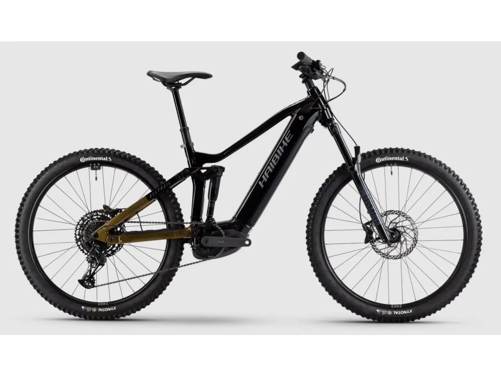 Haibike ALLTRAIL 10 800Wh vollgefedertes E-Bike black/ninja gold/grey