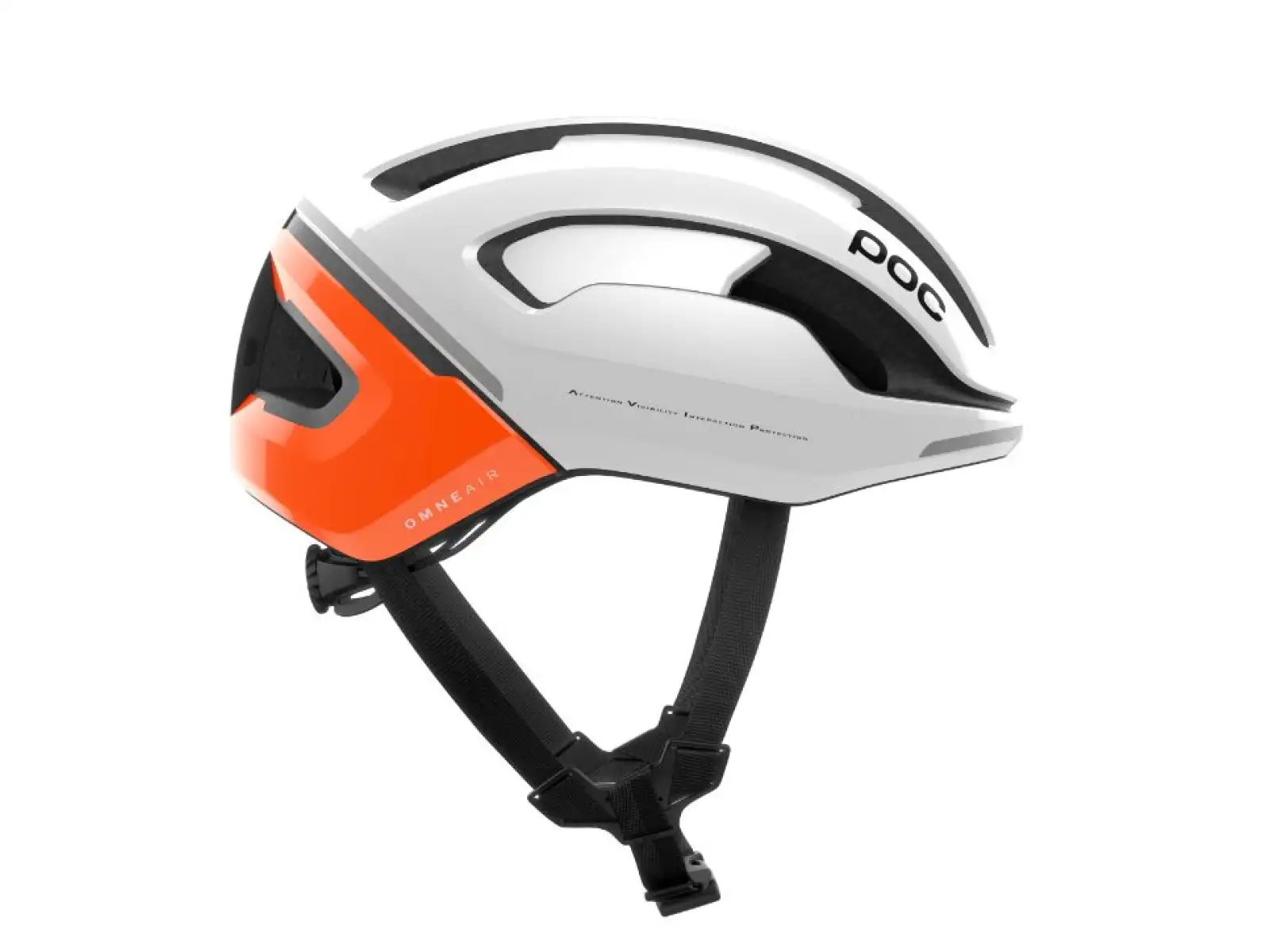 POC Omne Beacon MIPS Fahrradhelm Fluorescent Orange AVIP/Hydrogen White