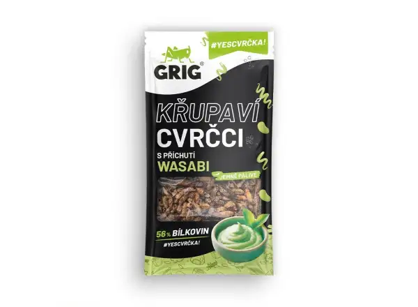 Grig knusprige Wasabi-Heuschrecken, 13 g
