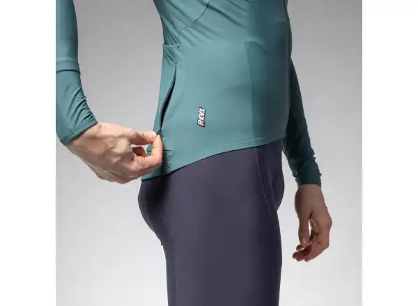 Alé R-EV1 Warm Race Herren-Trikot warm langarm Pier grün