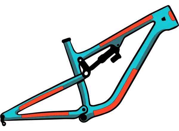 RideWrap Schutzfolienset für den Rahmen 30 % Abdeckung für Mountainbikes