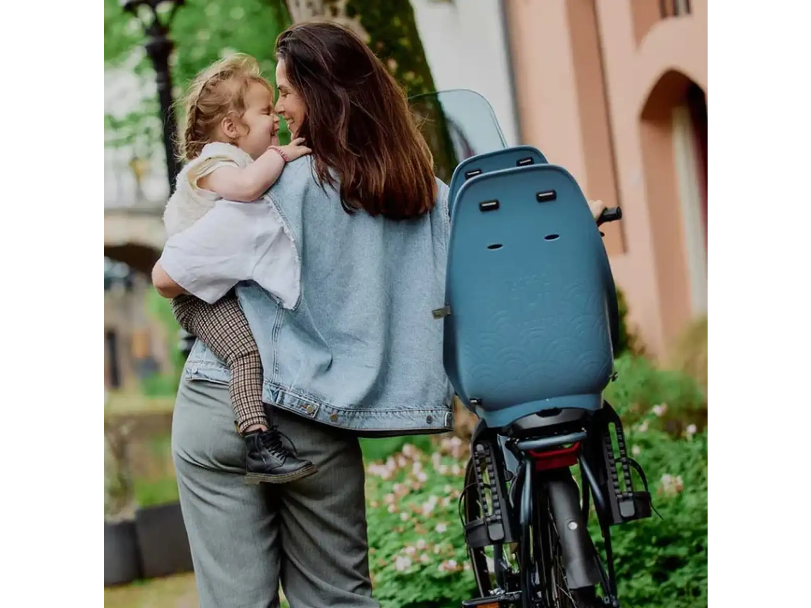 Urban Iki Ta-ke Fahrradsitz für MIK Gepäckträger Fuji Blue/Bincho Black