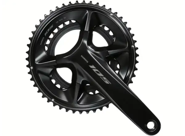 Shimano 105 FC-R7100 2x12sp. Straßenkurbel 52x36 Zähne schwarz