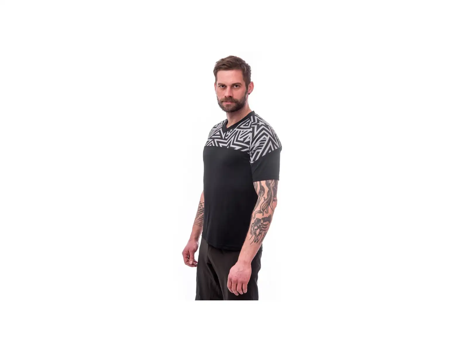 Sensor Helium Herren-Trikot kurzarm schwarz/Stars