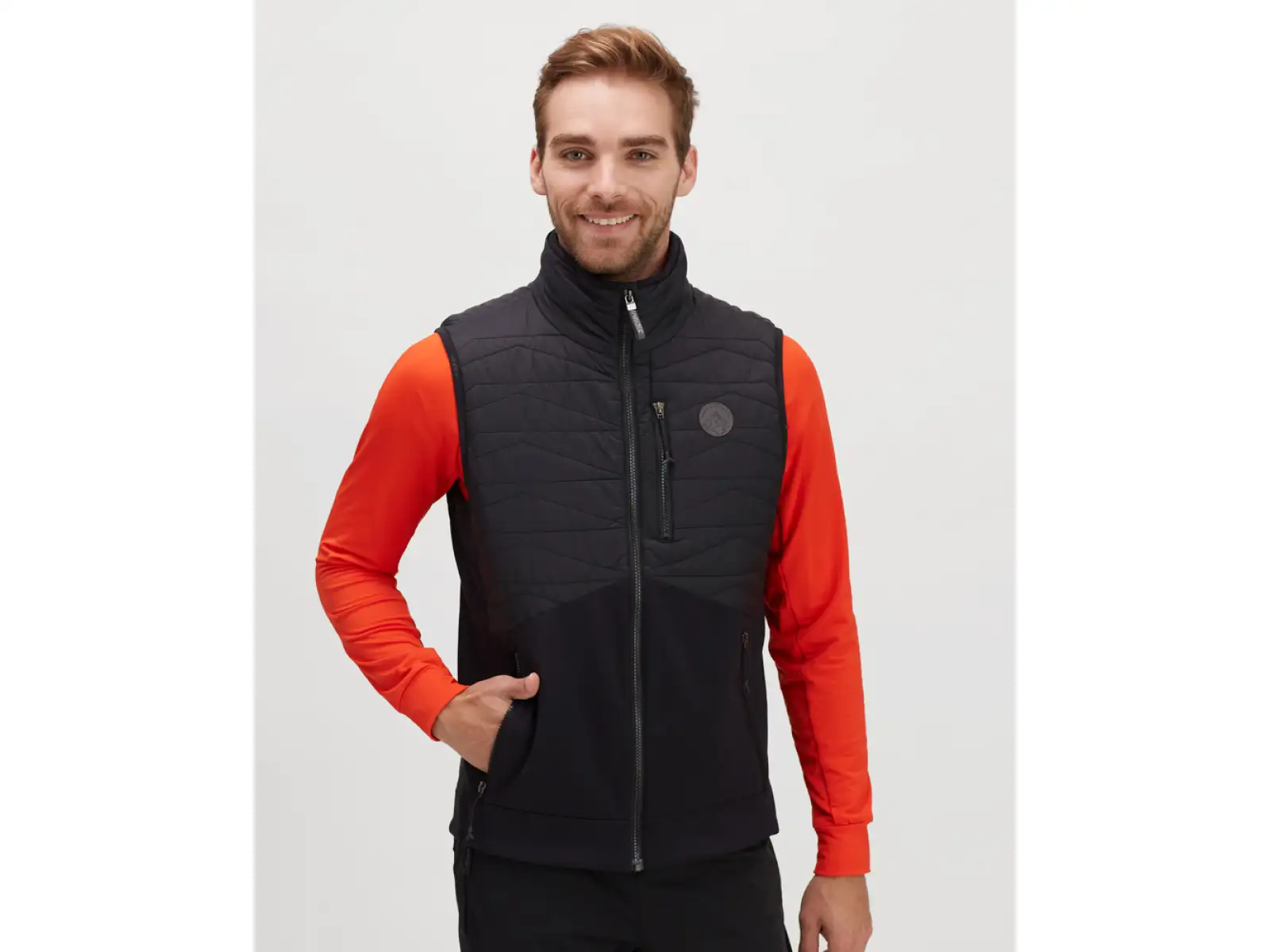 Silvini Grotte Herren gefütterte Weste black/cloud