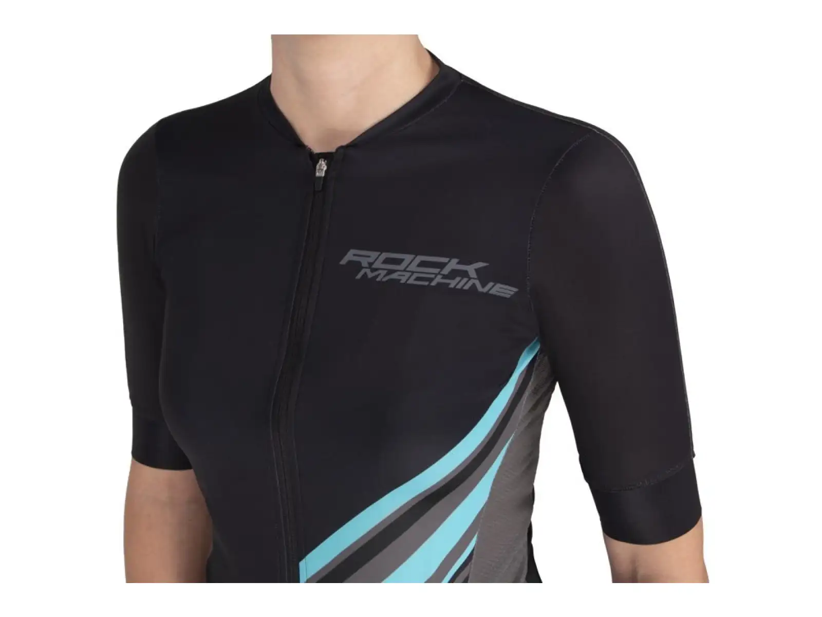Rock Machine Catherine Pro Damen Kurzarmtrikot schwarz/grau/blau