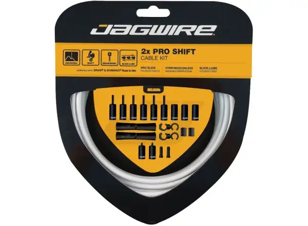 Jagwire PCK503 2x Pro Shift Kit weiß