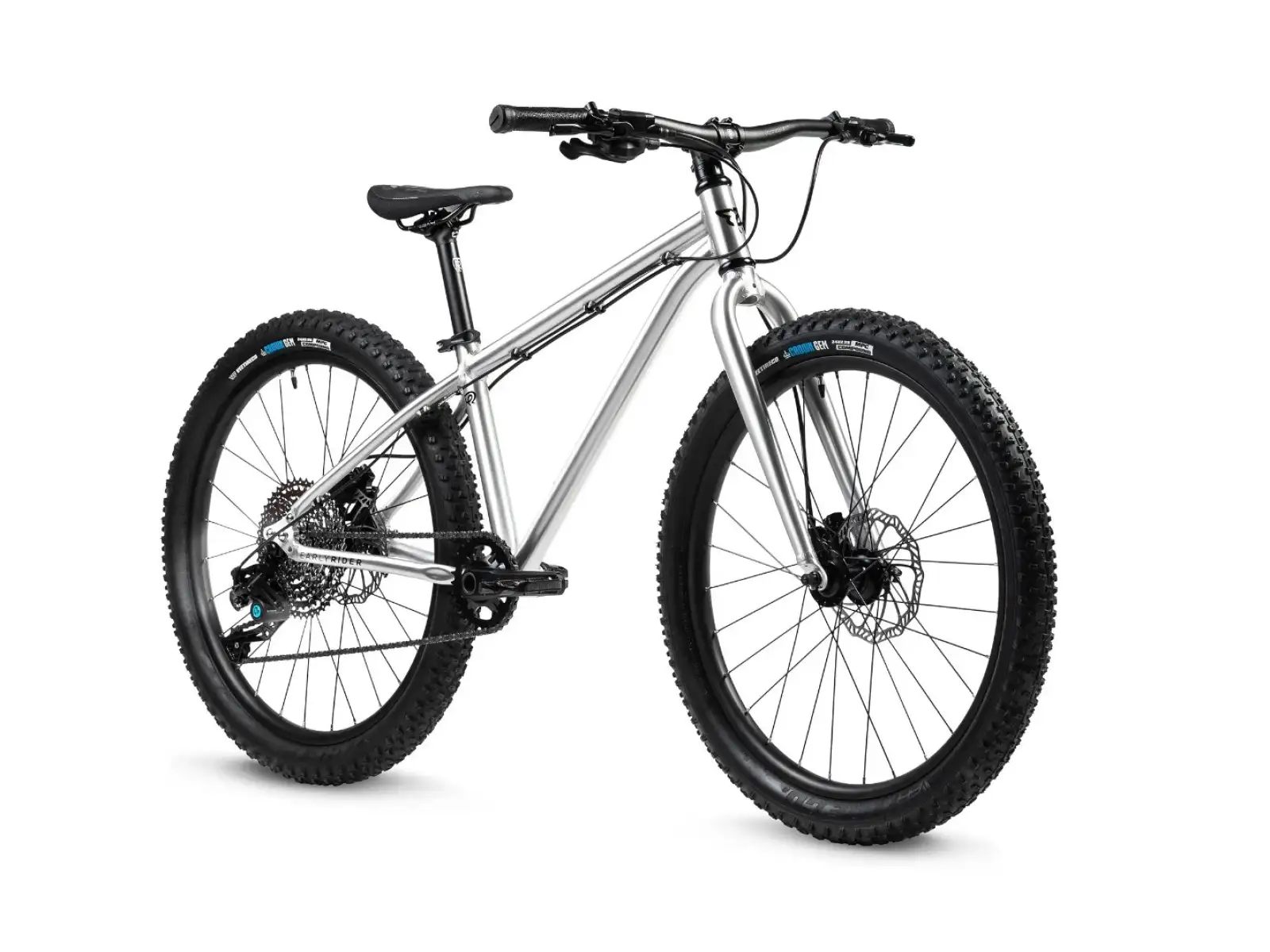 Early Rider Seeker 24 Kinderfahrrad Gebürstetes Aluminium