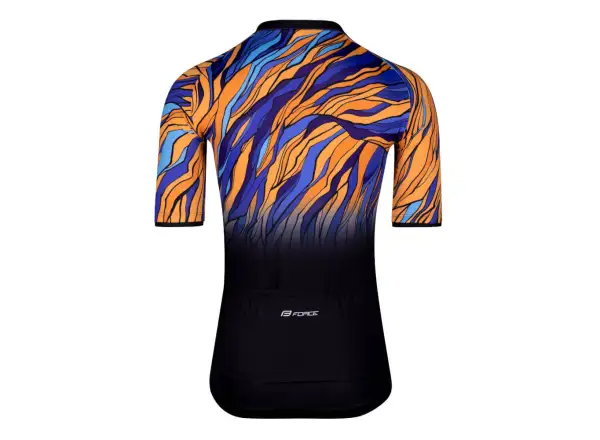 Force Life Herren Kurzarmtrikot schwarz/blau/orange