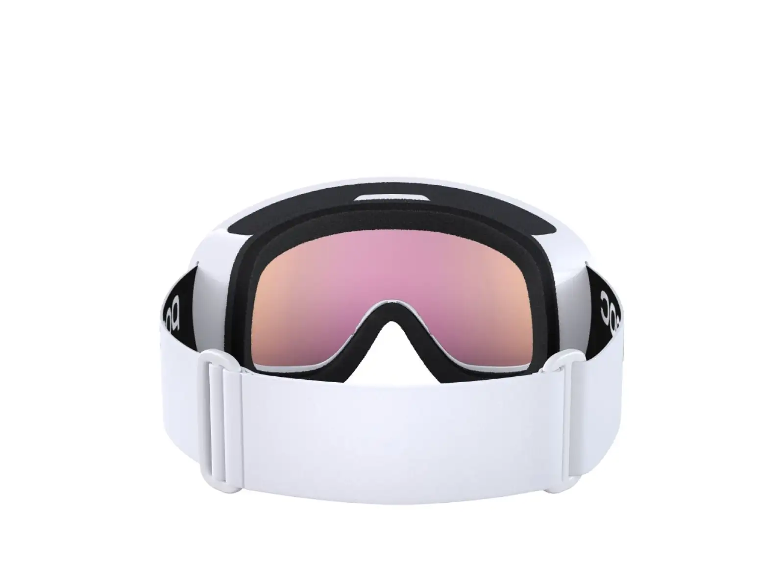 POC Fovea Mid Skibrille Hydrogen White/Partly Sunny Orange