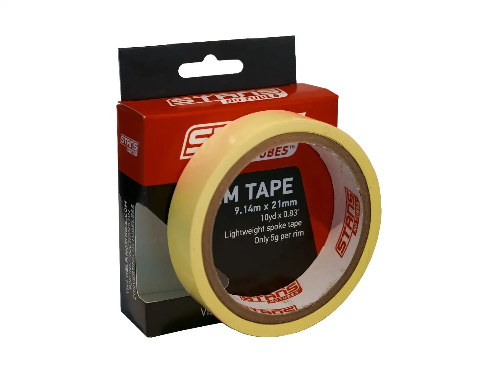 No Tubes Felgenband 9,14 m x 21 mm gelb