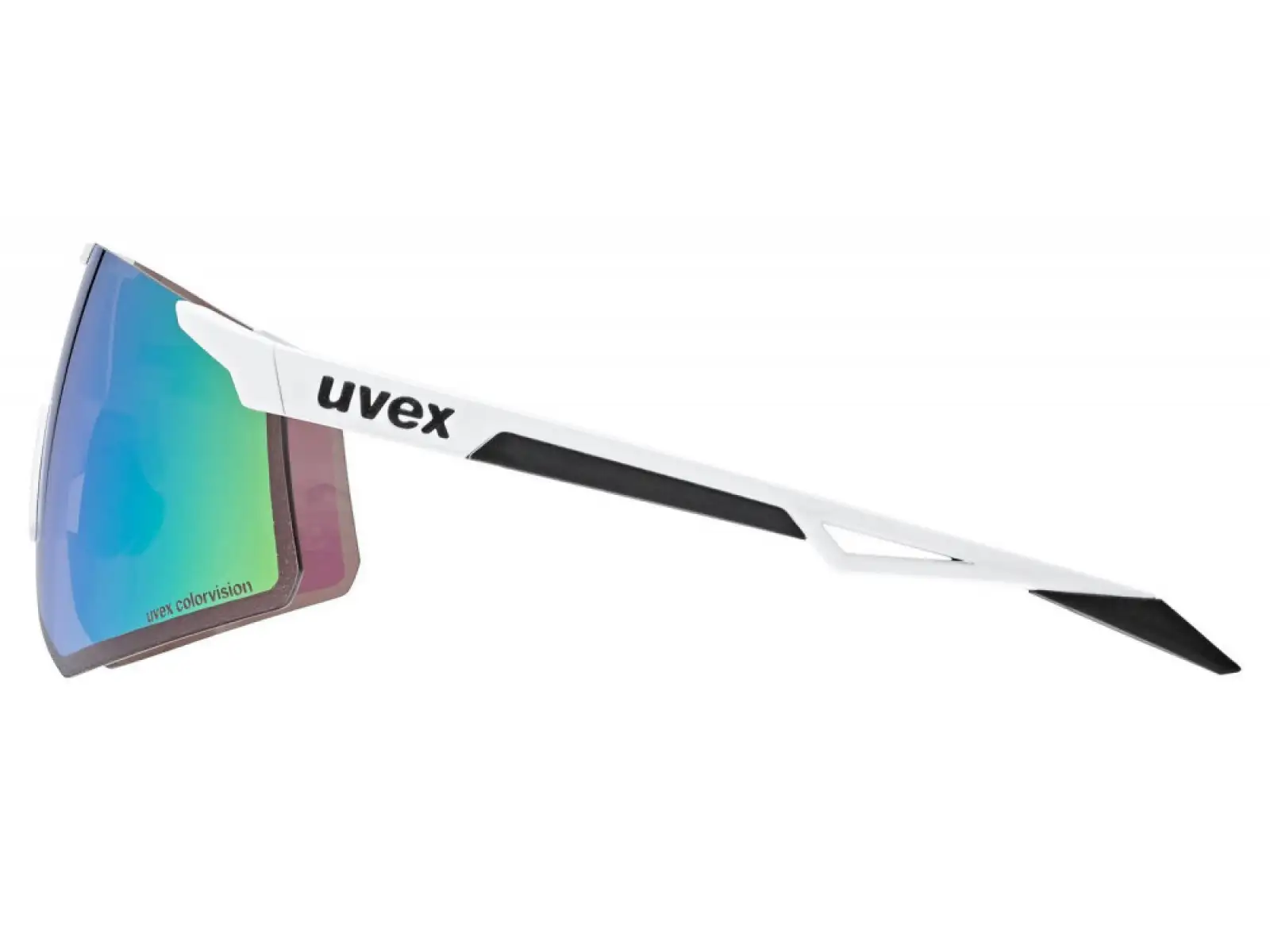 Uvex Pace Perform S ColorVision Brille White Matt/Mirror Green