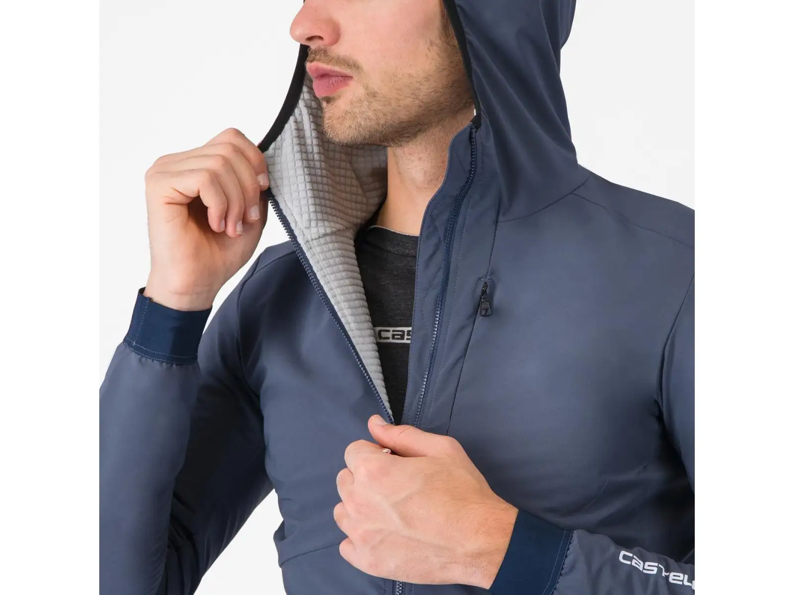 Castelli Fly Unltd Jacket Herrenjacke Dark Steel Blue