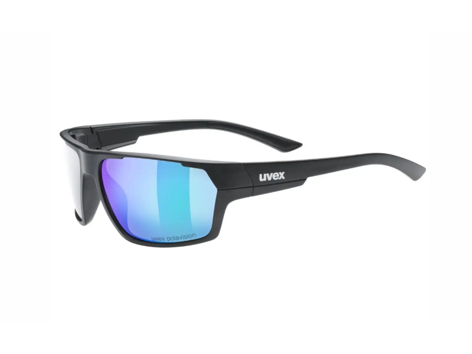 Uvex Sportstyle 233 Polavision Brille Black Matt/Mirror Green