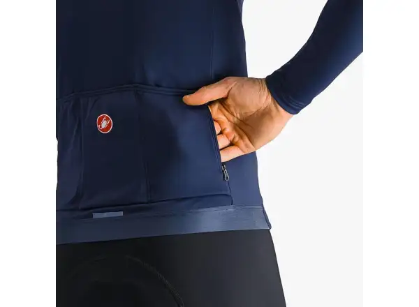 Castelli Espresso Thermal Herrentrikot belgischblau.